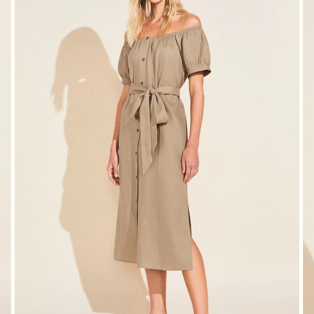 🌱 NWT Eberjey Linen Harper Dress 🌼